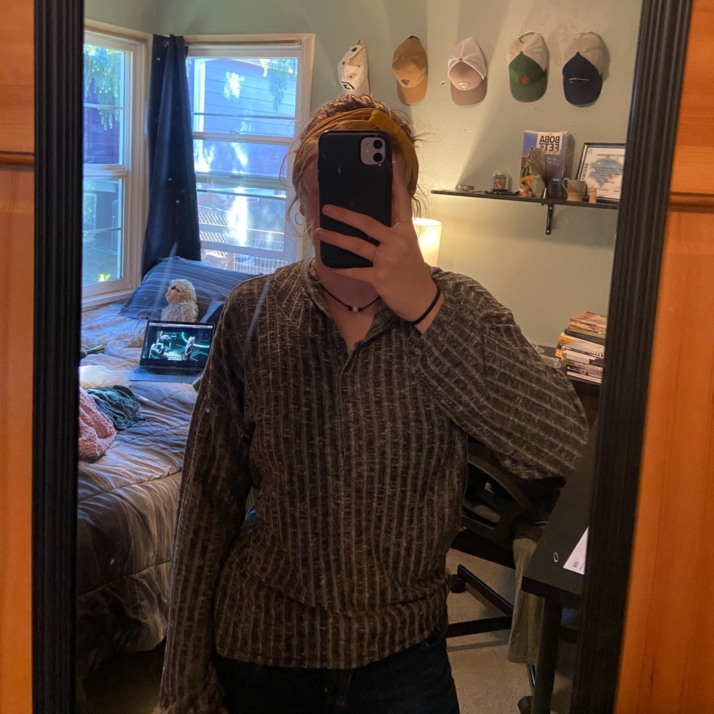Gray rubbed hoodie